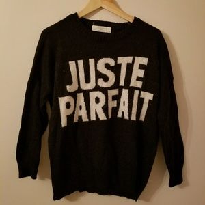 Juste Parfait black Zara sweater